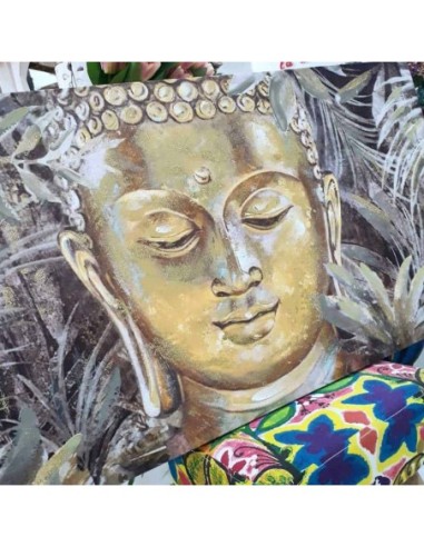 Quadro moderno shabby Buddha su tela metrica