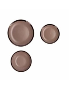 Set di 18 piatti fondo piano frutta in ceramica - Sindy Arredo