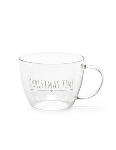 3130 Tazza in vetro borosilicato Christmas Time ZHH221407 -Sindy Arredo