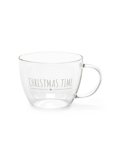 3130 Tazza in vetro borosilicato Christmas Time ZHH221407 -Sindy Arredo