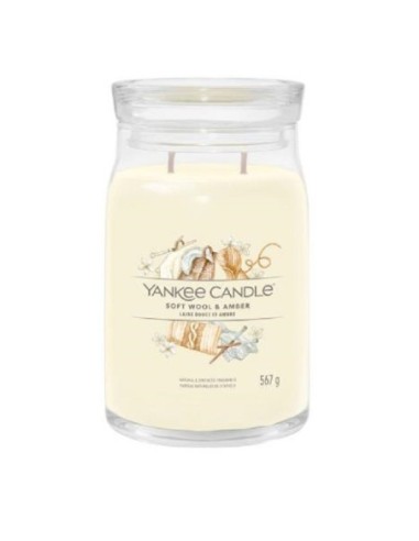 Yankee Candle Candele Signature grandi Soft Wool & Amber 1721061E