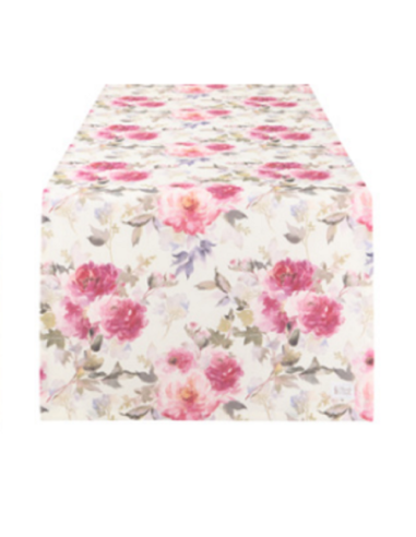 Nuvole di stoffa runner tema floreale fiori colorati 150x50cm HTH15959BD