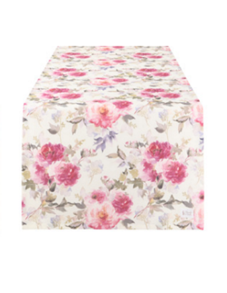 Nuvole di stoffa runner tema floreale fiori colorati 150x50cm HTH15959BD