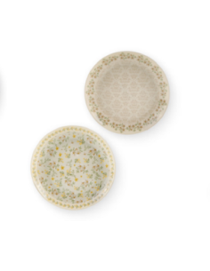 Assortimento set piatti new bone nuvole di stoffa tema floreale - BGQ230110