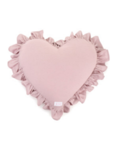 Nuvole di stoffa cuscino cuore con balza e interno HTH85959R
