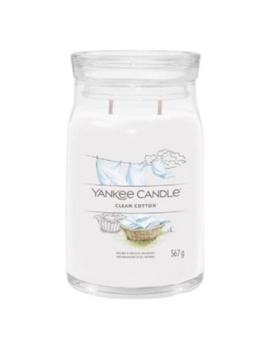 Yankee candle offerte candele profumate Clean Cotton giara grande 1630644E