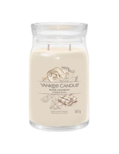 Candele profumate yankee candle giara in vetro Warm Cashmere