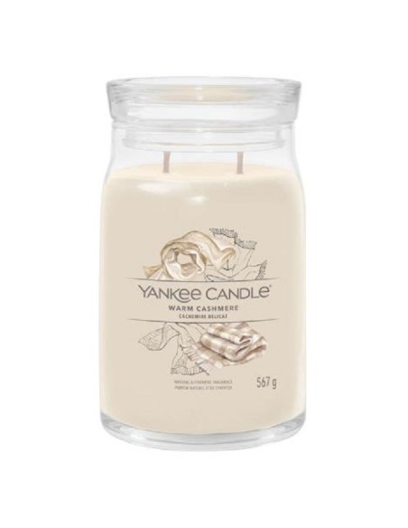 Candele profumate yankee candle giara in vetro Warm Cashmere