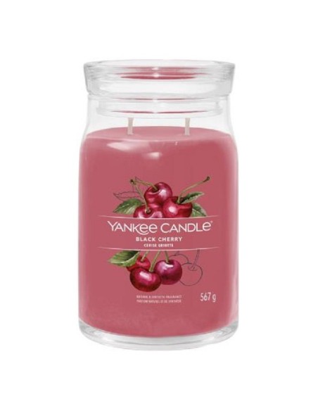 Yankee Candles candela giara in vetro Black Cherry 1701380E