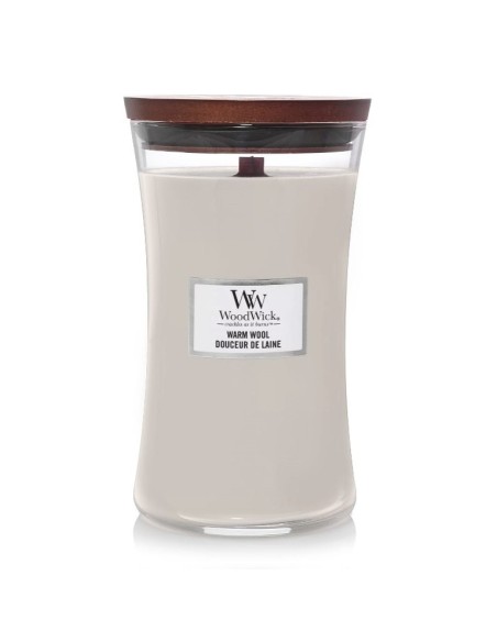 Candele Woodwick profumate giara grande Warm Wool 1725423E