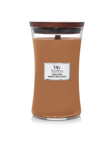 Woodwick offerte candele profumate giara grande Santal Myrrh 1743619E