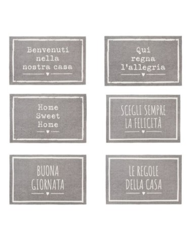 Nuvole di Stoffa assortimento tappeti con scritta KCT240601