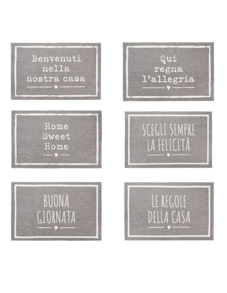 Nuvole di Stoffa assortimento tappeti con scritta KCT240601