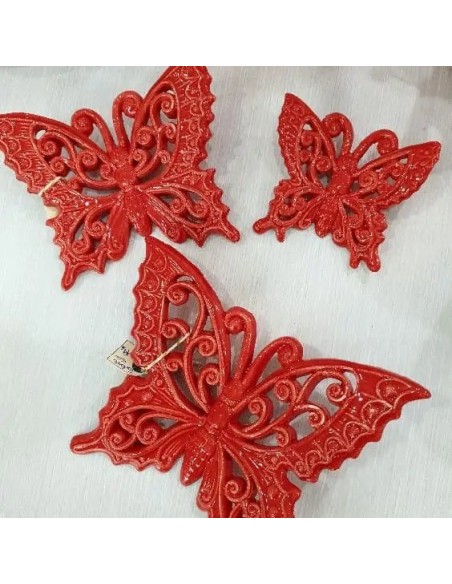 Farfalla appendino in ceramica