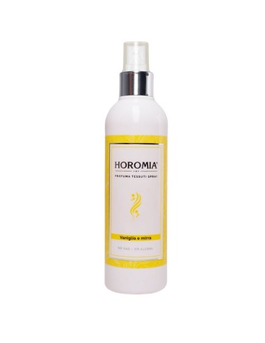 Horomia rivenditori Deo Tessuti Spray Vaniglia e Mirra H-059