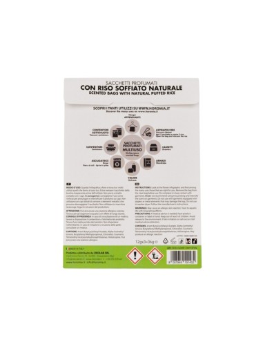 Horomia Sacchetti multiuso fragranza Musica Del Sole H-124