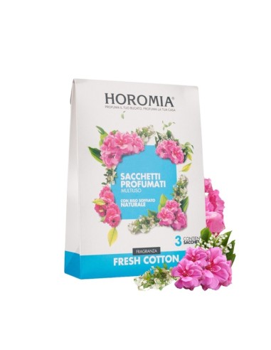 Sacchetti profumati Horomia multiuso Fresh Cotton H-123