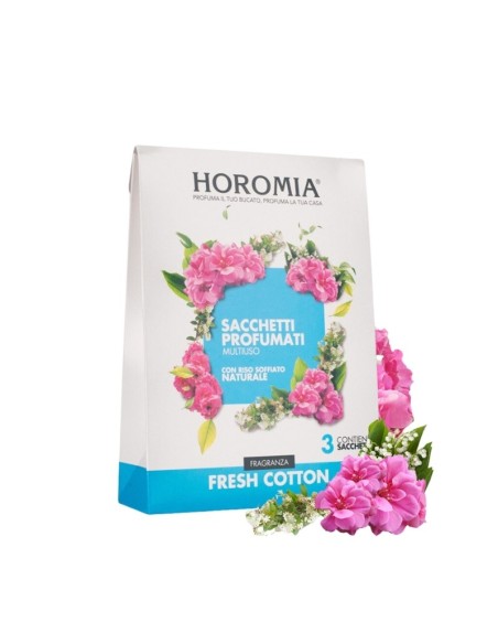 Sacchetti profumati Horomia multiuso Fresh Cotton H-123