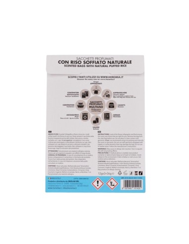 Sacchetti profumati Horomia multiuso Fresh Cotton H-123