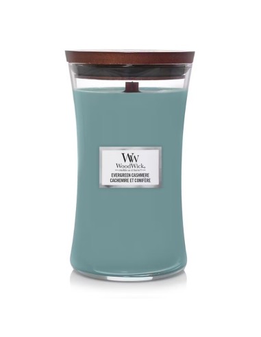 Candele Woodwick giara grande Evergreen Cashmere 1743614E