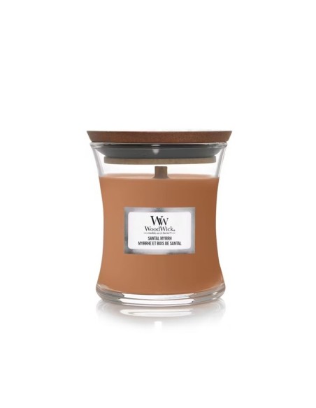 Candele profumate Woodwick giara piccola Santal Myrrh 1743620E