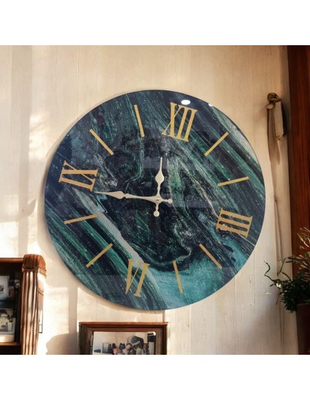 Orologio da parete moderno effetto marmo