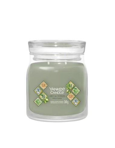 Candele profumate Signature Yankee Candle media Olive & Cypress 2642887E