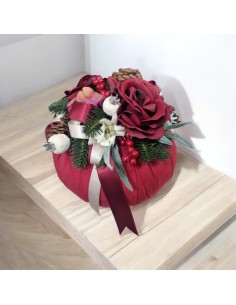 Addobbi natalizi bonbon profumato rosso con fiori