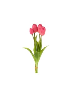 Nuvole di Stoffa Mazzo fiori da 5 tulipani fucsia ZFF251101