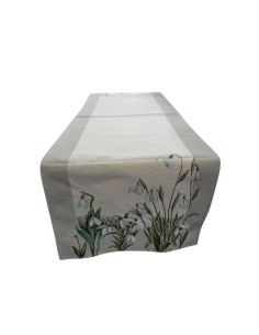 Il Maggiolino Runner tavola tema floreale 100x40