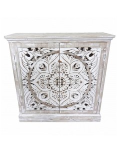 Mobiletto in legno con 2 ante-cm. 90 x 32 x h. cm. 90