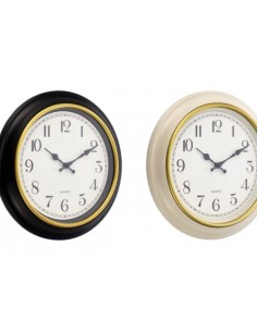 Orologio da parete in plastica-ass. 2 colori-diam. - sindy arredo