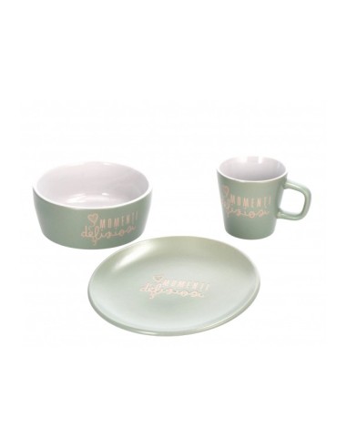 Servizio da colazione in ceramica "Vill"-ass. 4 colori