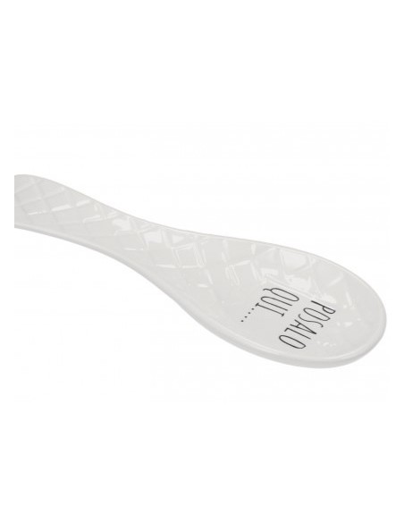 Posa cucchiaio in ceramica-ass. 2 decori-cm. 25 x 7,5 x h. cm. 2,5