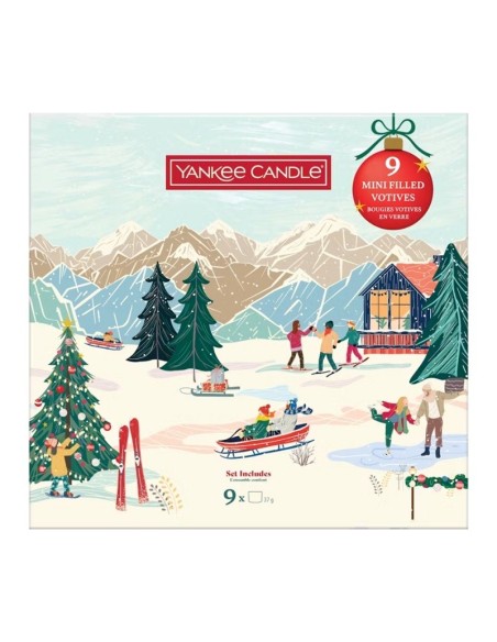 Confezione regalo natalizia libro 9 candele mini 2652674E