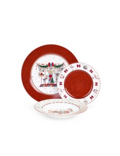Set 18 Piatti Nuvole di Stoffa La giostra di Amelie STH251601