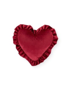 Nuvole di Stoffa Cuscino cuore in velluto Rouge HNI231002
