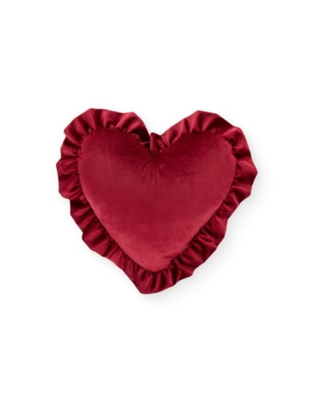 Nuvole di Stoffa Cuscino cuore in velluto Rouge HNI231002