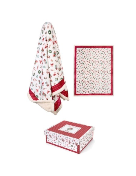 Plaid natalizio Nuvole di Stoffa Storia di Natale MD251801
