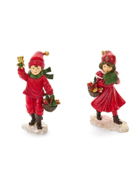 Ass. Bimbi in resina Nuvole di Stoffa Storia di Natale QHK251804