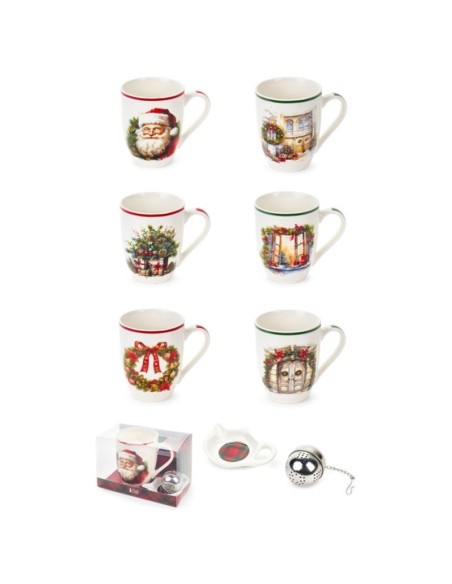 Ass. Tazze con infusore Nuvole di Stoffa Christmas is coming BGQ251902