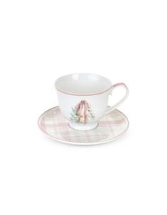 S2 Tazzine natalizie con piattino Nuvole di Stoffa Darling STH251703