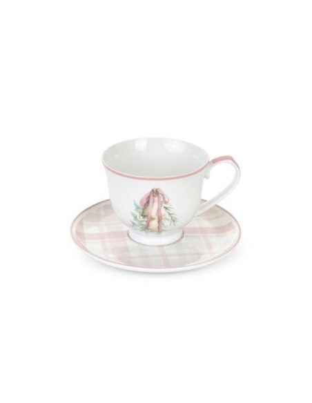 S2 Tazzine natalizie con piattino Nuvole di Stoffa Darling STH251703