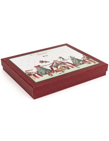 Nuvole di Stoffa set 2 piatti albero natalizio Bear BGQ240812