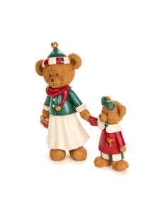 Statue in resina orsetti Nuvole di Stoffa Bear Wonderland CY240805