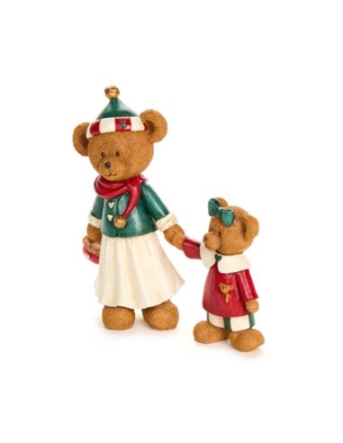 Statue in resina orsetti Nuvole di Stoffa Bear Wonderland CY240805