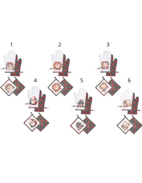 S2 Presina e guantone Nuvole di Stoffa Christmas is coming HTH251902