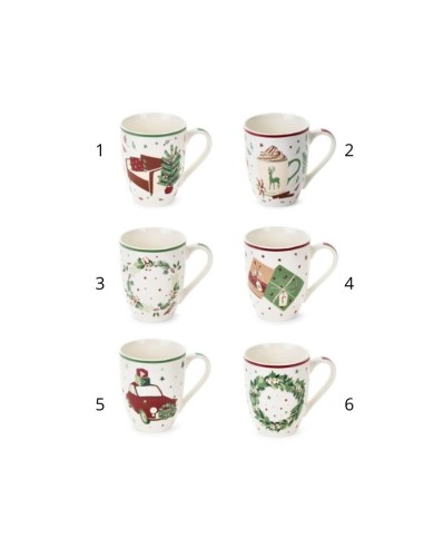 Tazze natale Nuvole di Stoffa Christmas is coming BGQ251903