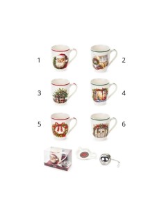 Tazze con infusore Nuvole di Stoffa Christmas is coming BGQ251902