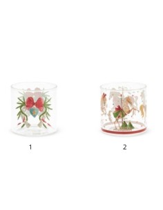 Bicchiere in borosilicato Nuvole di Stoffa La giostra di Amelie